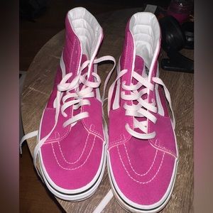 Vans Sk8-Hi Fuschia, never worn